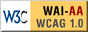 Icono de conformidad con el Nivel AA de las Directrices de Accesibilidad para el Contenido Web 1.0 del W3C-WAI